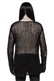 Fashionable Mesh Knit Pullover - Modern and Airy
