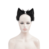 Faux Fur Cat Ears Headdress: Gothic Headwear for Women