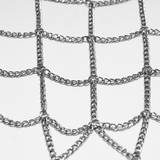 Feather Spider Web Rhinestone Chain Masquerade Mask