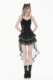 Female Corset Cami Top with Lace and Buckle Detail