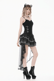 Female Corset Cami Top with Lace and Buckle Detail