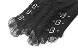 Female Corset Cami Top with Lace and Buckle Detail