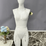 See-Through Plunge V-Neck Bodysuit Lingerie / Women's Backless Erotic Apparel - EVE's SECRETS