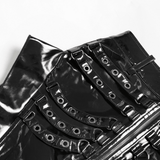 Female Tall-Waist Slit Skirt With Girdle Design