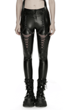 Fierce Women's Leggings with Metal Accents and Pockets