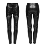 Fierce Women's Leggings with Metal Accents and Pockets