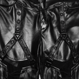 Fierce Women's Leggings with Metal Accents and Pockets