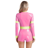 Firefighter Costume for Ladies / Sexy Long Sleeve Bodysuit