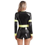 Firefighter Costume for Ladies / Sexy Long Sleeve Bodysuit