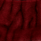 Flame Tie-Dyed Punk Skirt in Faux Leather and Fur Design