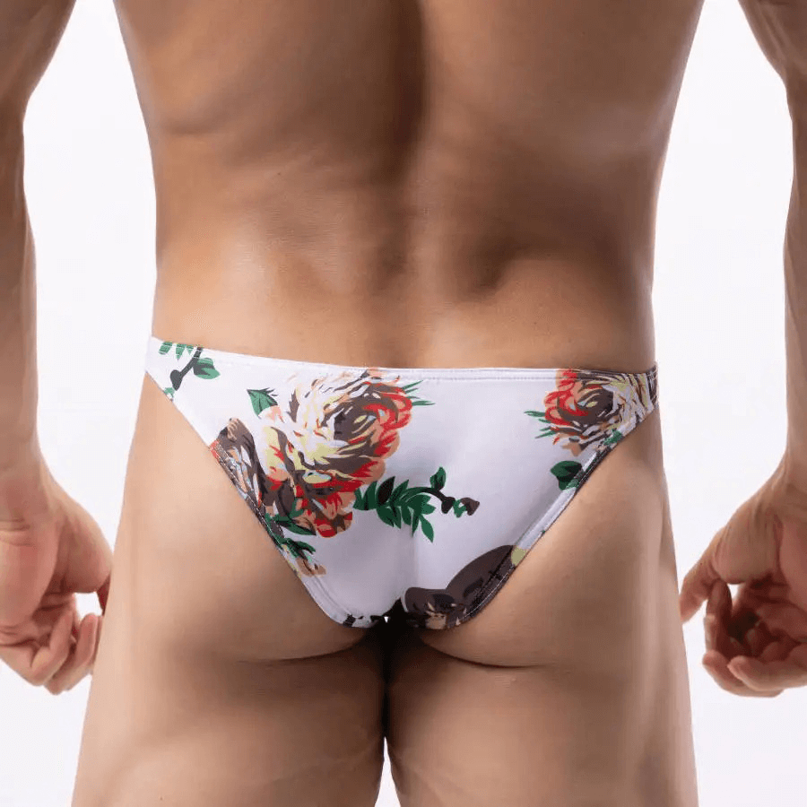 Floral Print Men's Briefs - Quick Dry, Comfort Fit - EVE's SECRETS