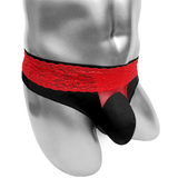 Floral Thong Panties With Penis Pouch / Sexy Soft Male Underwear with Low-Rise - EVE's SECRETS