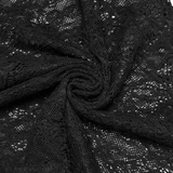 Goth Lace Pleated Wide Leg Pants with Side Ties for Her