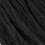 Gothic Black Lace Witch Maxi Dress with Long Sleeves