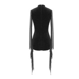 Gothic Black Tight Dress / Sheer Mini Dresses