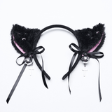 Gothic Cat Ear and Tail Kit with Studs and Jingle Bells