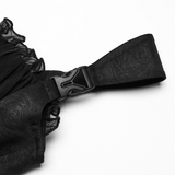 Gothic Corset Cami with Adjustable Straps and Front Zipper
