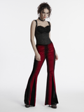 Gothic Corset Cami with Adjustable Straps and Front Zipper