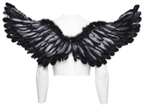 Gothic Demon Feather Wing Harness with Chains