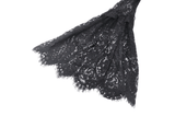 Gothic Lace Dress with Heart Cutouts and Ruffled Details