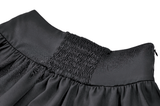 Gothic Lace Frill Mini Skirt with Eerie Doll Accent