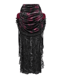 Gothic Lace Maxi Skirt with Dark Romantic Flair