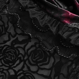 Gothic Lace Maxi Skirt with Dark Romantic Flair