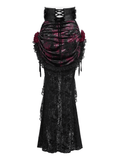 Gothic Lace Maxi Skirt with Dark Romantic Flair