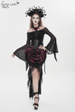 Gothic Lace Maxi Skirt with Dark Romantic Flair