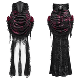 Gothic Lace Maxi Skirt with Dark Romantic Flair