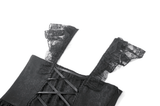 Gothic Lace Ruffle Mini Dress for Lolita Women