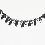 Gothic Layered Waist Chain with Metal Blade Charms