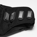 Gothic Mesh Half Face Mask with Cyberpunk Rivets
