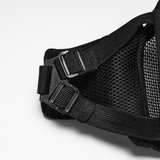 Gothic Mesh Half Face Mask with Cyberpunk Rivets