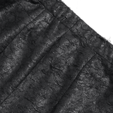 Gothic Mesh Lace Up Flare Trousers with Chains