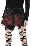 Gothic Mini Skirt featuring Stylish Button Accents