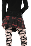 Gothic Mini Skirt featuring Stylish Button Accents