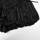 Gothic Pinstripe Pumpkin Bloomers with Tie Sides