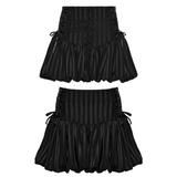 Gothic Pinstripe Pumpkin Bloomers with Tie Sides