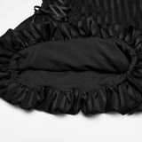 Gothic Pinstripe Pumpkin Bloomers with Tie Sides