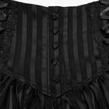 Gothic Pinstripe Pumpkin Bloomers with Tie Sides