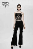 Punk-Gothic Transparentes Korsett / Schwarz Durchsichtiges Sexy Damen Outfit