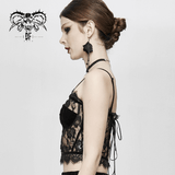 Punk-Gothic Transparentes Korsett / Schwarz Durchsichtiges Sexy Damen Outfit