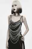 Gothic Punk Layered Chain Body Harness Metal Accessory