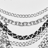 Gothic Punk Layered Chain Body Harness Metal Accessory