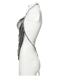 Gothic Punk Layered Chain Body Harness Metal Accessory