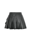 Gothic Punk Mini Skirt with Chain Detail and Side Pockets