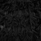 Gothic Sheer Mesh Tiered Maxi Skirt with Layers