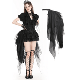 Gothic Skirt Support with Bird-Inspired Tail Design