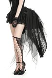 Gothic Skirt Support with Bird-Inspired Tail Design